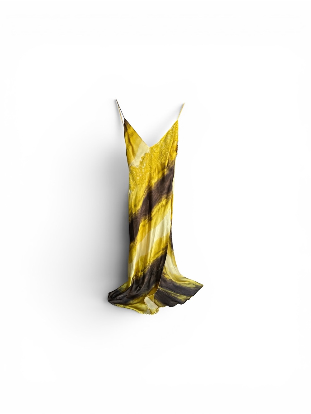 ASOS SIZE 4 multicolor yellow brown dress slit